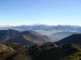 Vista de la cordillera y Picos de Europa